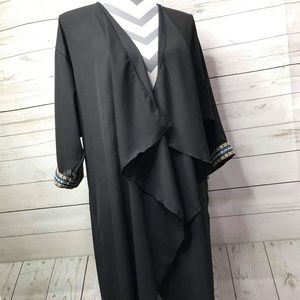 LuLaRoe Medium Shirley solid black chiffon